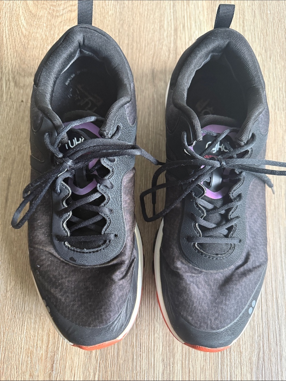 Ryka Women's Black and Purple Low-Top Athletic Sneakers - Picture 3 of 10